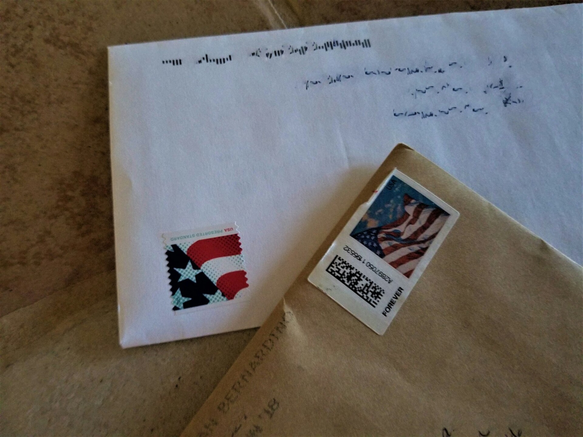 Fotever Postage Stamps on Envelopes! Forever Stamps Retain Current Postage Value to Use Forever!